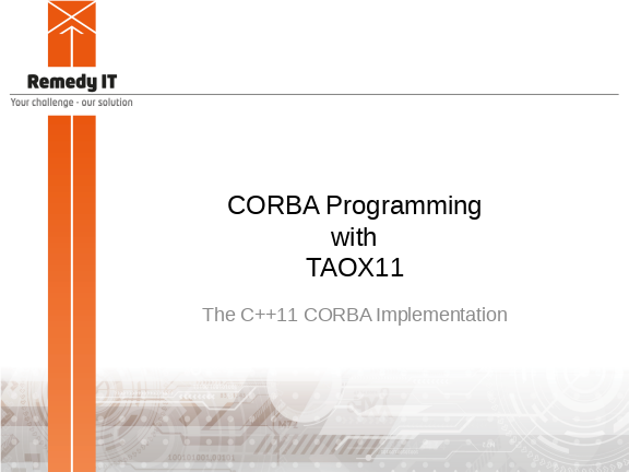 CORBA Programming with TAOX11